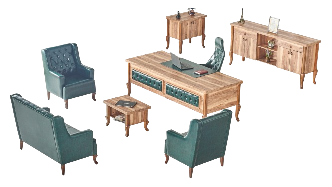 LUKENS CEVİZ OFİS TAKIMI