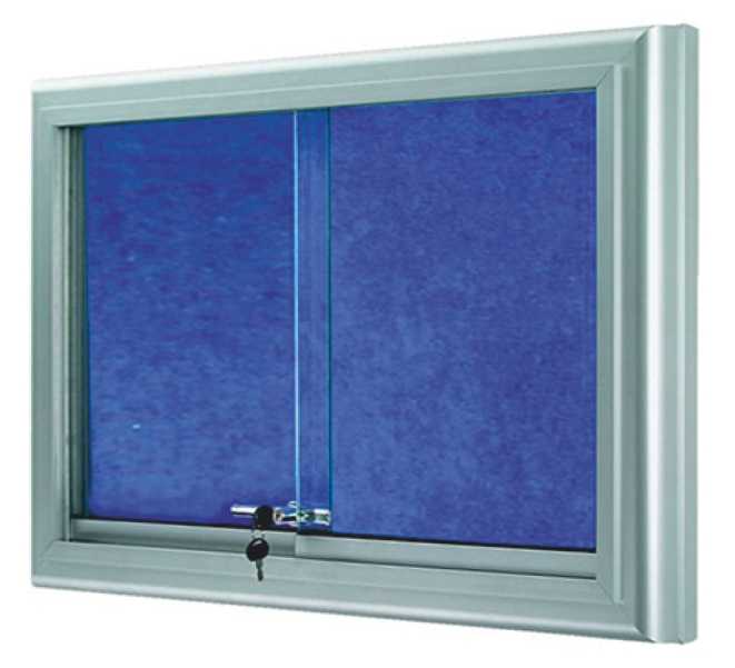 CAM KAPAKLI KUMAŞ PANO