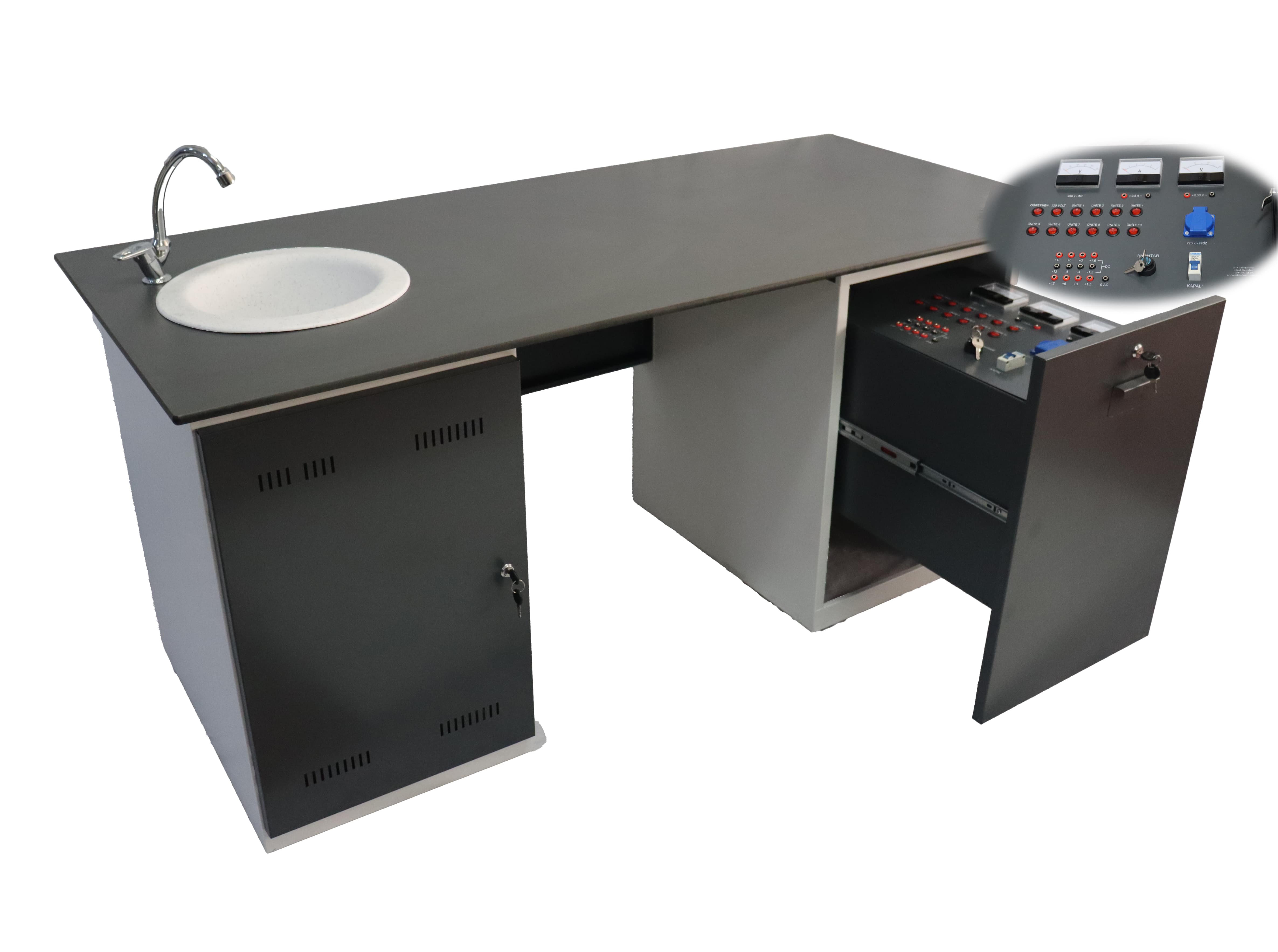 ÖĞRETMEN MASASI VE ANA KUMANDA PANELİ